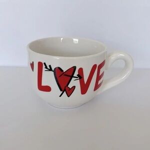 Red and White Love Mug